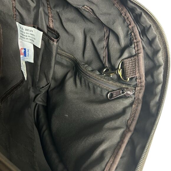 Vintage LL Bean Ameribag Leather Brown Healthy Back Crossbody Sling Bag Backpack - Picture 4 of 11